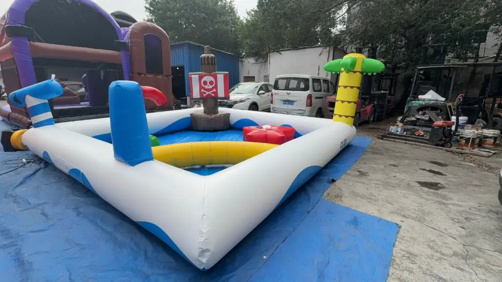 Springkasteel Spraypark Piraten