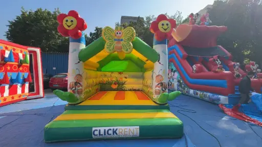 [Bloemetjes en bijtjes] Springkasteel Medium Bloemetjes & Bijtjes